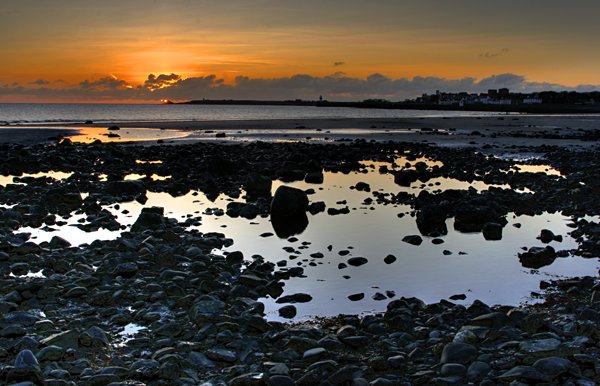 December sunset from Castletown beach