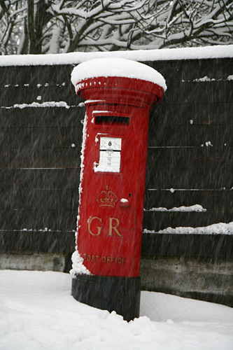 Snow Day Post Box